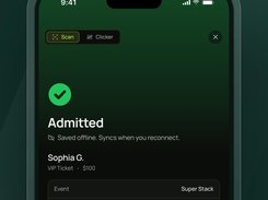 Quickly scan tickets and passes at the door with VenueStack's built-in scanner. Validate guests, prevent duplicate admissions, and continue scanning during temporary connectivity issues with offline support.