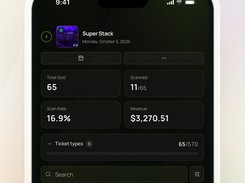 Track ticket sales, revenue, inventory, and attendance for every event. View individual ticket holders, ticket types, scan status, and event-level performance from one place.