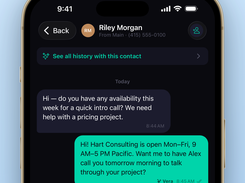 AI-assisted business text replies