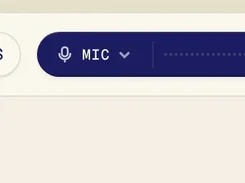 Verli translation toolbar with English and Spanish selected and microphone recording controls.