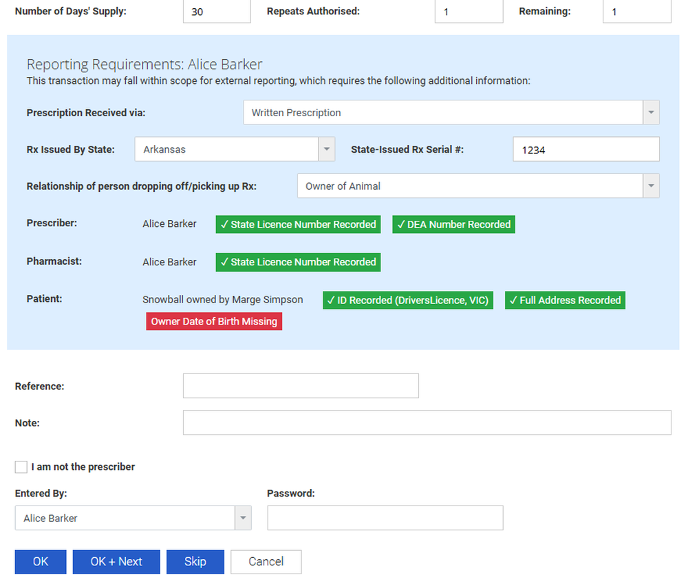 In-built PMP reporting