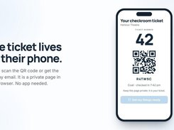 Checkroom issues private QR tickets for coats, bags and luggage, with no app required.