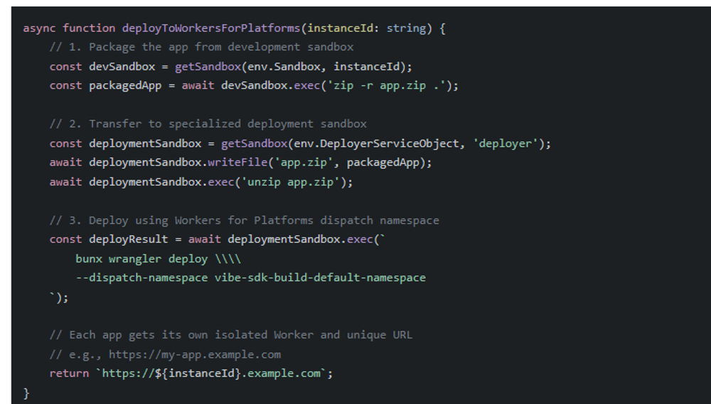 VibeSDK Screenshot 1