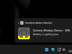 Battery warning