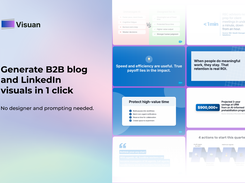 Generate B2B blog and LinkedIn visuals in 1 click