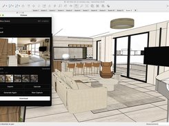 The Vizbase SketchUp plugin with an interior render