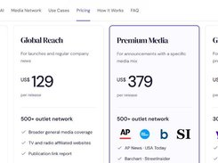 Compare press release packages: published per-release prices and different media networks. Editorial review and package-specific scope apply.