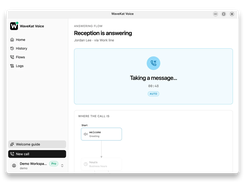 Call Flow Answering — auto attendant takes the call