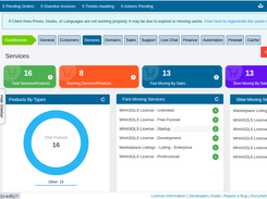 Services Dashboard