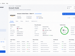 Track account assets, ownership details, environment status, login history, and operational records in one organized workspace.