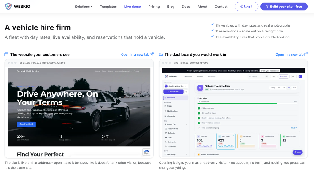 Webkio Screenshot 1