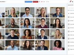 Create a more personal live meeting experience with a roundtable-style layout for seeing participants, ideal for interactive team discussions, workshops, and managing attendees in real time.