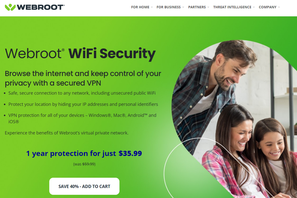 Webroot Secure VPN Screenshot 1