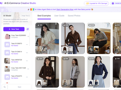 weshop ai workspace homepage