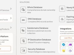 Access comprehensive WHOIS, DNS, and subdomain datasets covering 1529+ TLDs with 40+ years of historical records.