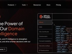 WhoisFreaks platform overview: Real-time and historical WHOIS, DNS records, and subdomain intelligence for developers and security teams.
