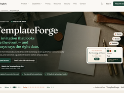 Invitations designed from templates or with AI Studio