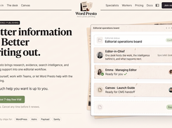 Editorial operations hero and product desk