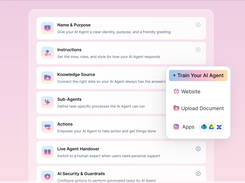 No-Code AI Agent Builder: Build and deploy your AI Agent without writing a line of code. Upload knowledge, configure workflows, and go live in days, not months.