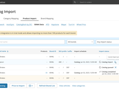 In-built catalog data import from SEMA Data on X-Cart