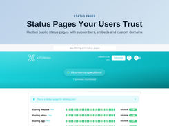 Public status page
