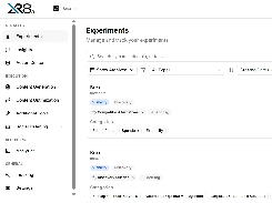 XLR8 AI Experiments page listing Brex experiments with visibility and discovery tags, categories, filters, and navigation.