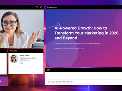 Give speakers a dynamic dashboard to control all aspects of the webinar, allowing them to focus on what they do best: presenting.
