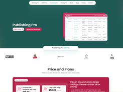 Publishing Pro  Web page screenshot