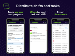 Shifts, tasks and chats