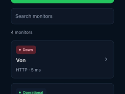 Monitor service health from anywhere with the UptimeMonk mobile app