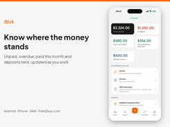Know where the money stands: unpaid, overdue, paid this month and deposits held.