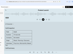 Zoho Notebook Screenshot 1