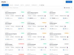 View and manage all available job listings in one place, with an overview of open positions and job details for easier recruitment tracking.