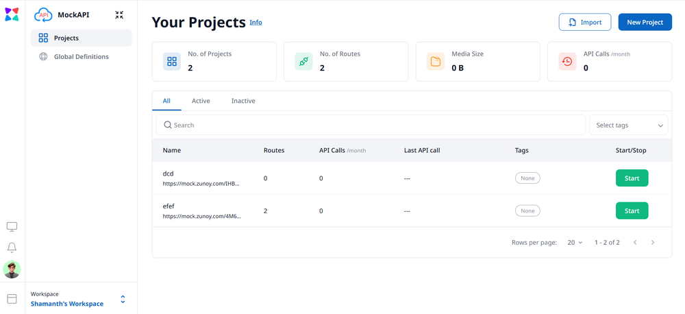 Zunoy MockAPI Screenshot 1