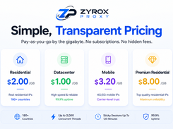 Simple, transparent pay-as-you-go pricing by the gigabyte